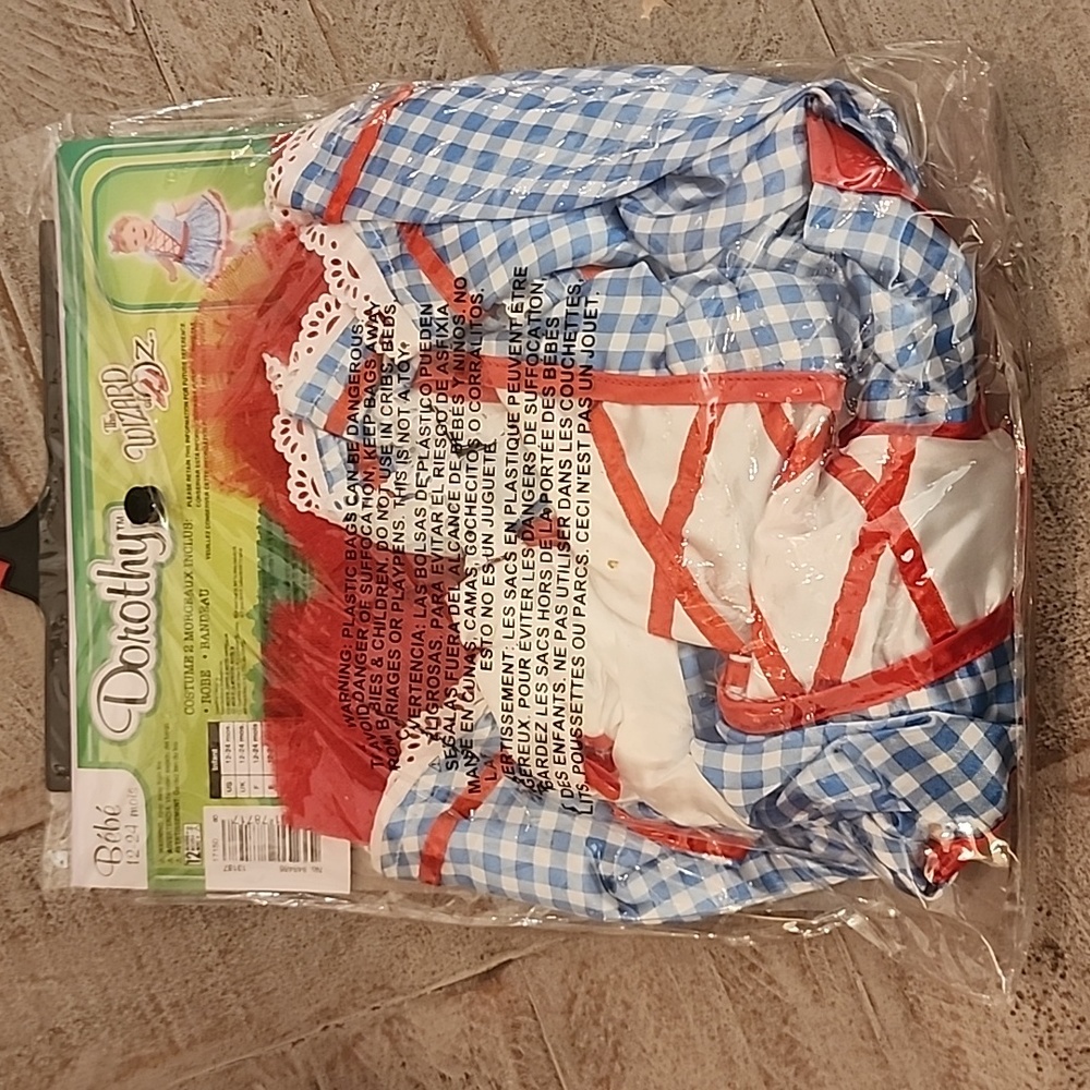 Infant Wizard of Oz Dorothy Halloween costume